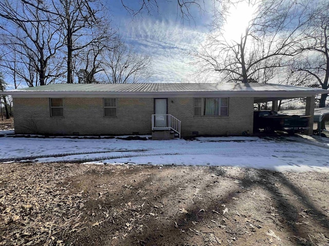 view of front of property