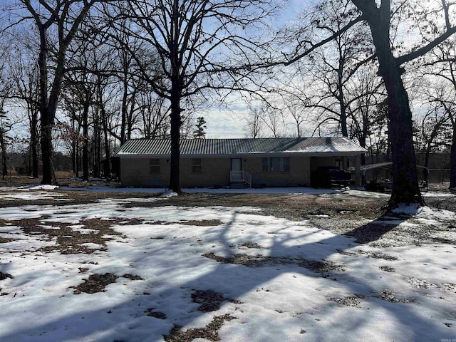 view of ranch-style home