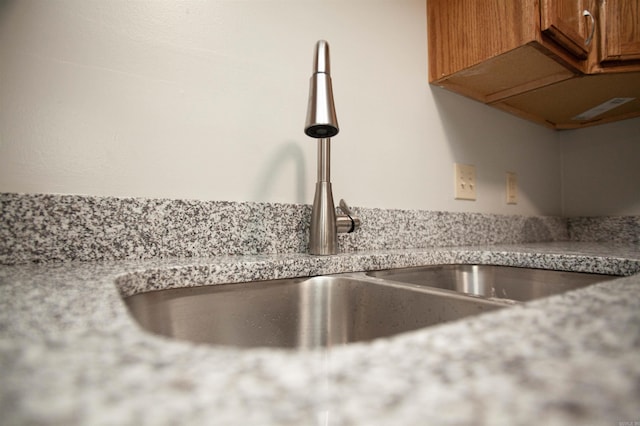 interior details featuring sink