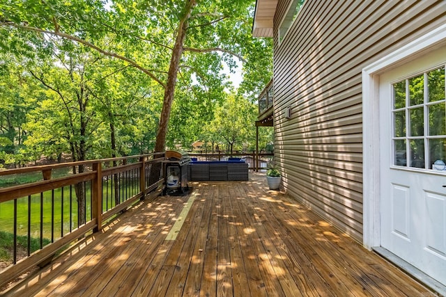 view of wooden terrace