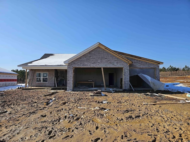 property under construction featuring a garage