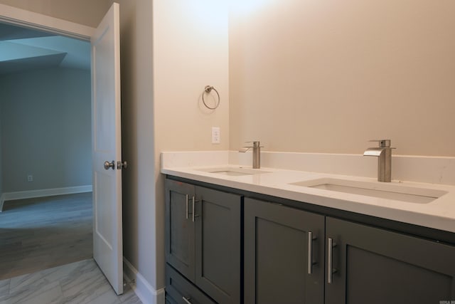 bathroom featuring vanity