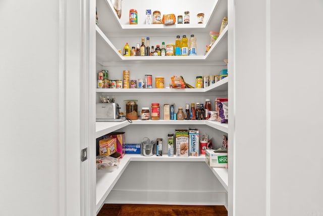 view of pantry