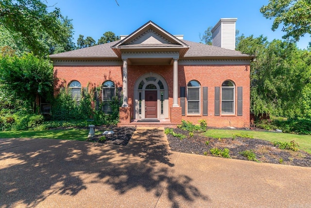 view of greek revival house