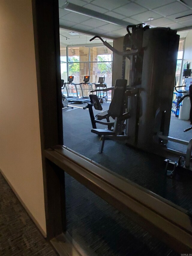 view of workout area