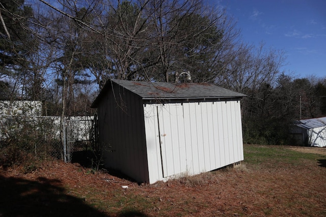 view of outdoor structure