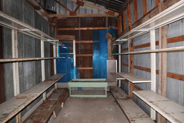 view of storage room