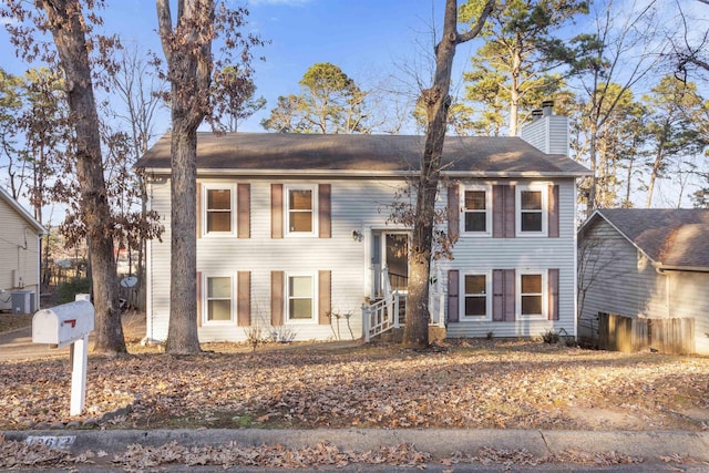 bi-level home with cooling unit