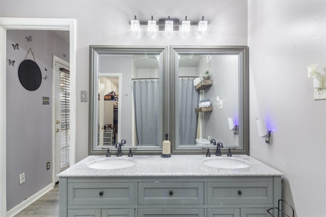 bathroom featuring vanity