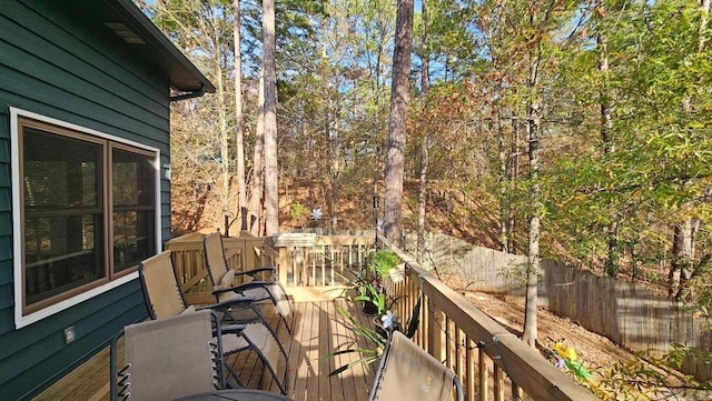 view of wooden terrace