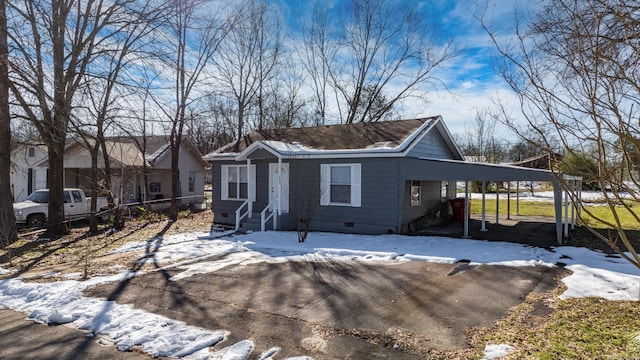 view of front of home