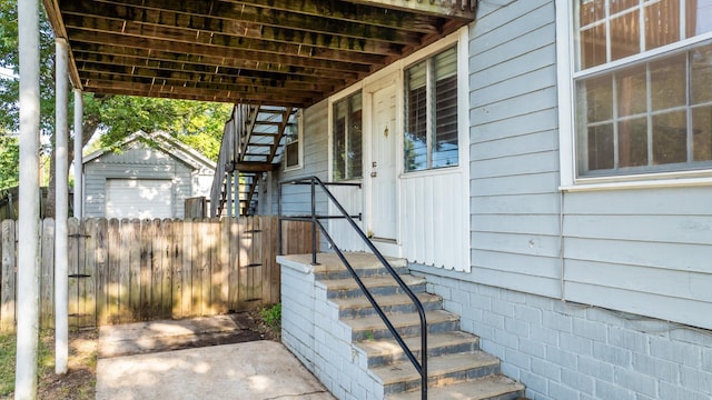 view of entrance to property