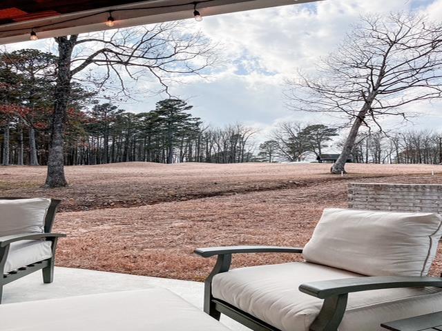 view of community with a patio area