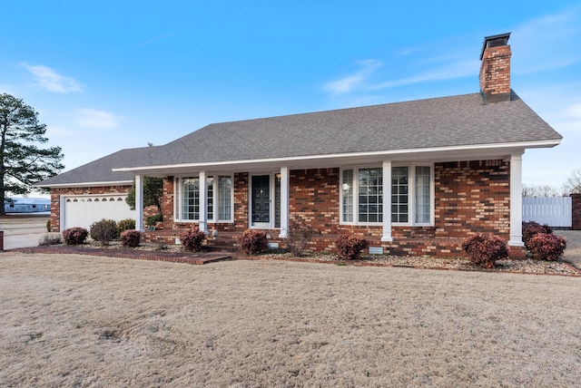 ranch-style house with a garage