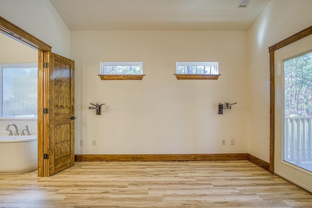 interior space featuring light hardwood / wood-style flooring