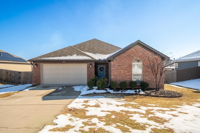 view of front of house featuring a garage