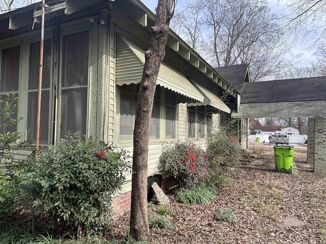 view of side of property