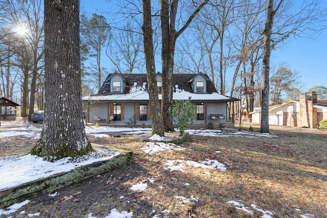 view of front of home with a porch