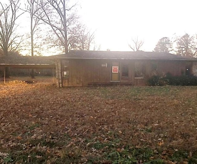 view of rear view of property