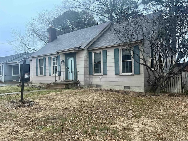 view of front of property