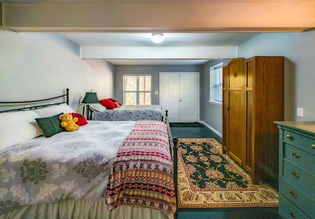 bedroom with a closet