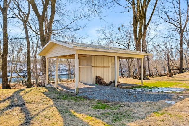 view of outdoor structure