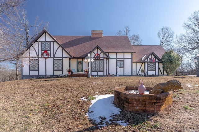 view of tudor home