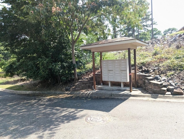 view of property's community with mail boxes