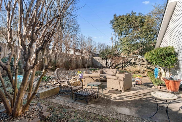 view of patio / terrace featuring outdoor lounge area