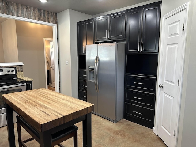 kitchen with stainless steel appliances