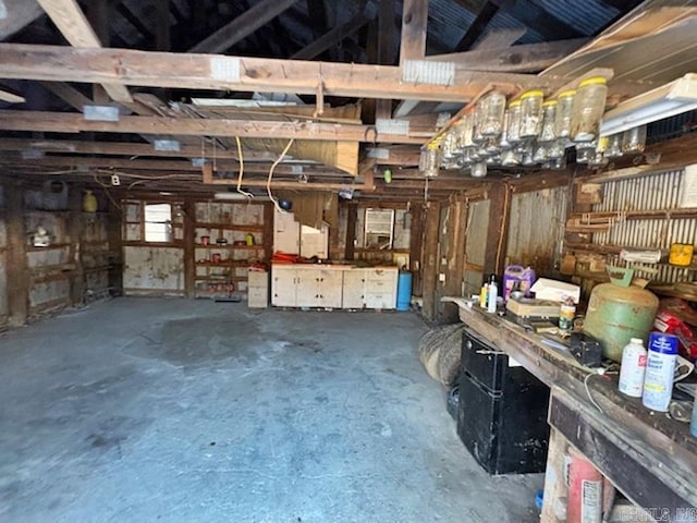 view of storage room