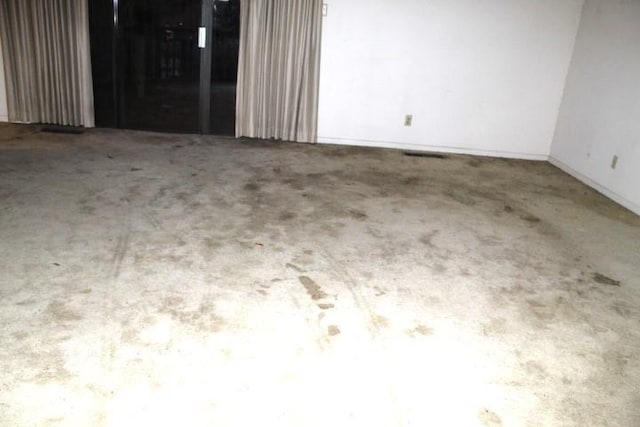 view of carpeted empty room