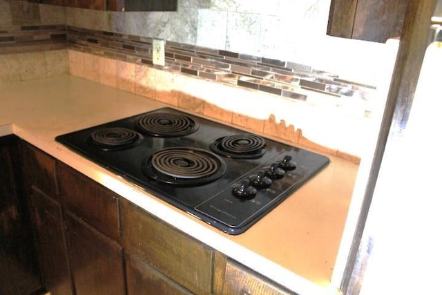 kitchen with black electric stovetop