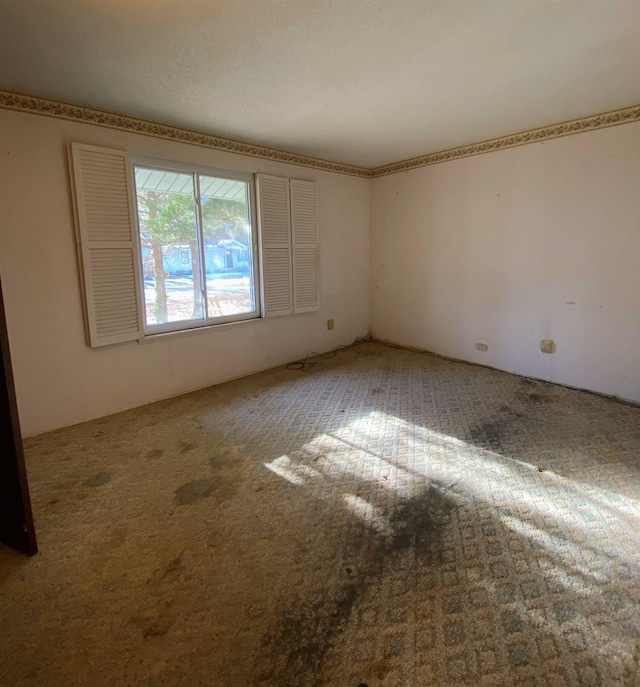 view of carpeted empty room