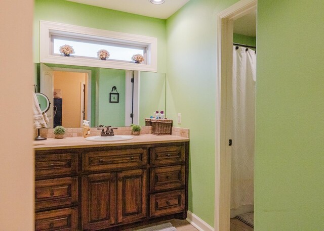 bathroom featuring vanity