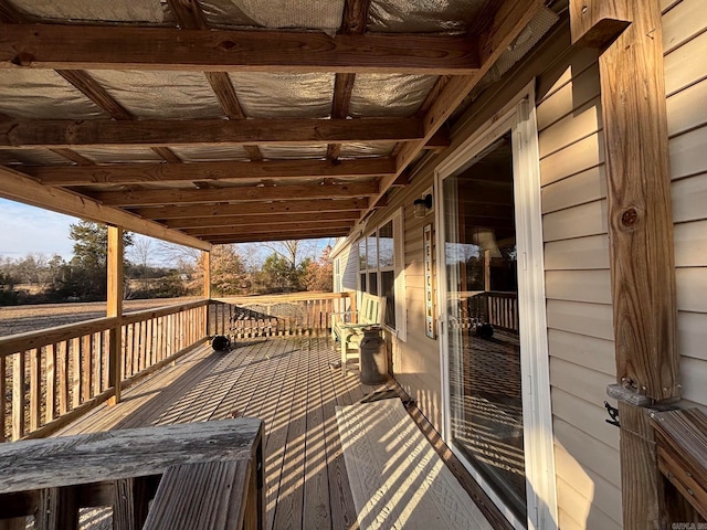 view of wooden terrace