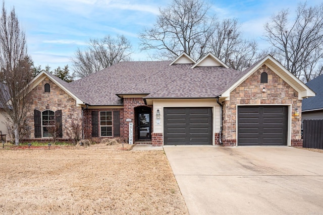 ranch-style house with a garage