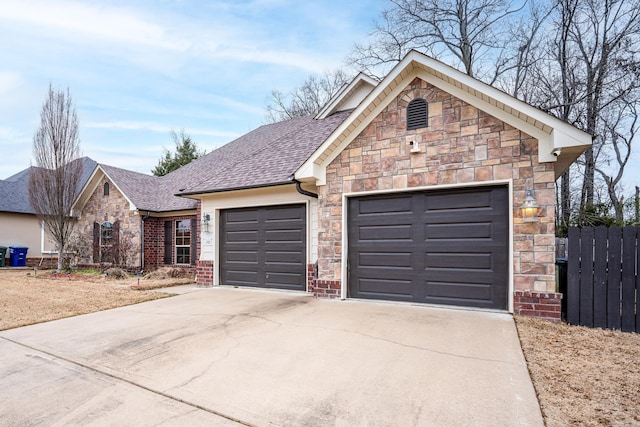 view of front of home featuring a garage