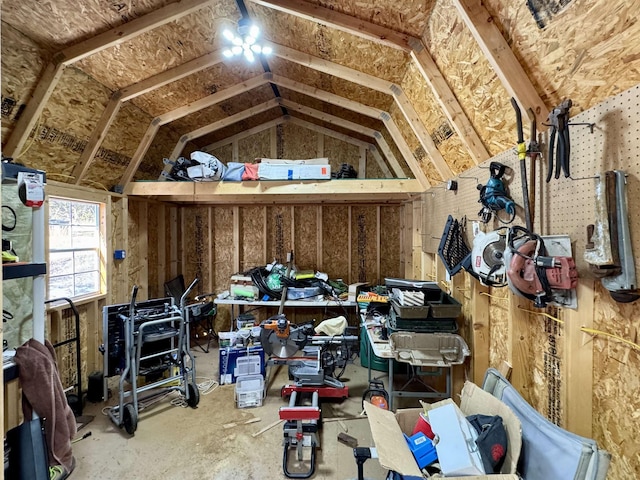 view of storage room