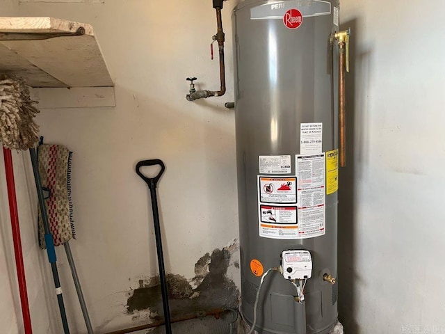 utilities featuring water heater