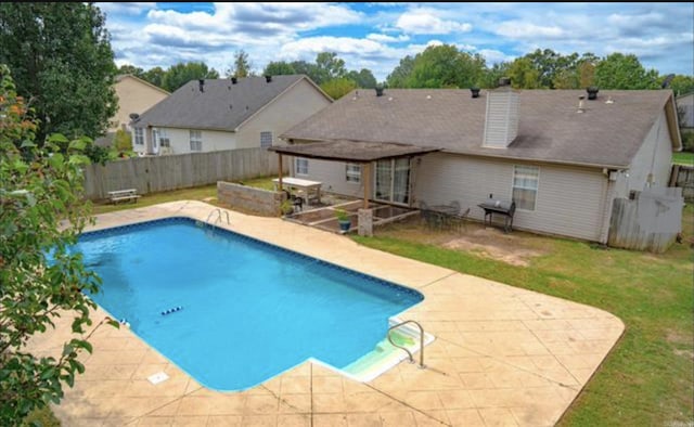 view of pool with a patio