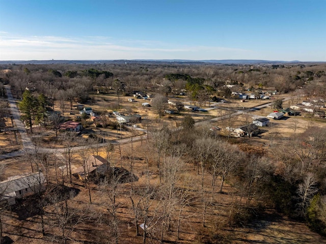 drone / aerial view with a rural view