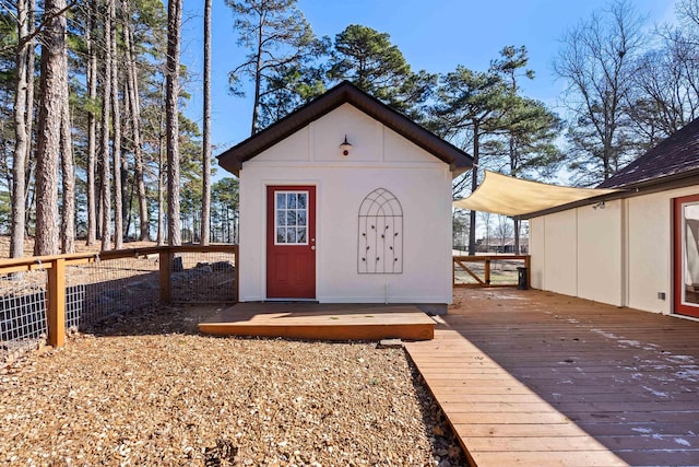 view of outbuilding