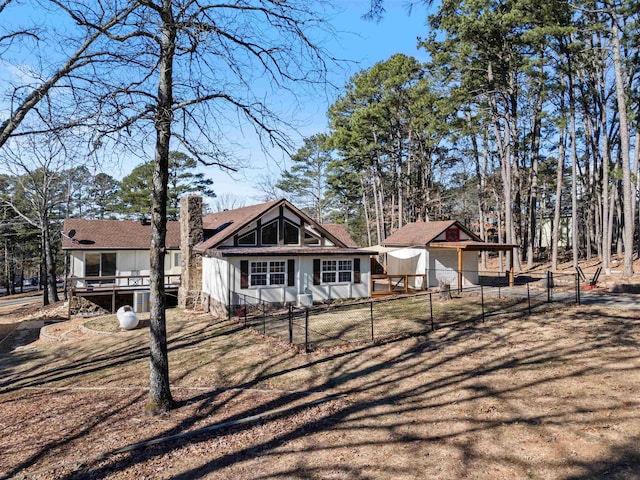 view of front of home