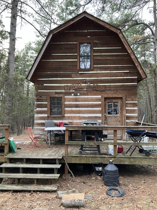 view of rear view of property