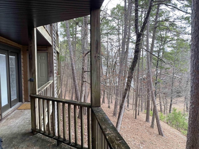 view of balcony