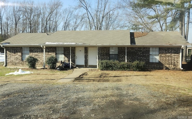 view of ranch-style home