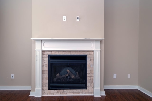 interior details featuring hardwood / wood-style floors