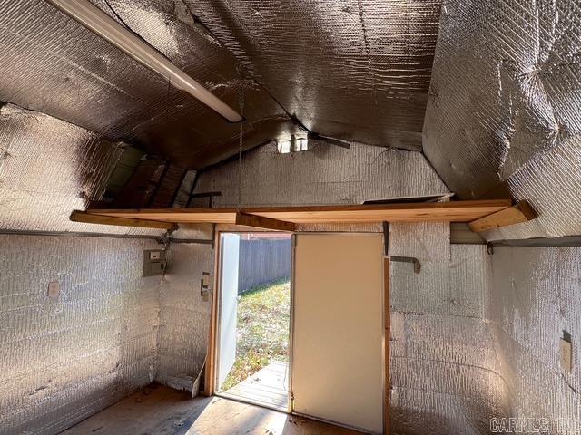 view of attic