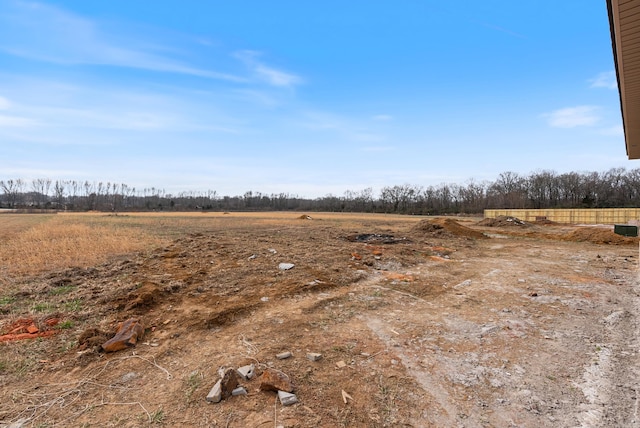 view of landscape featuring a rural view